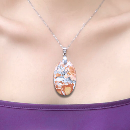 Pendentif en Jaspe Maligano (PE880) - ENAE Minéraux