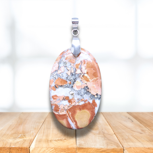 Pendentif en Jaspe Maligano (PE880) - ENAE Minéraux