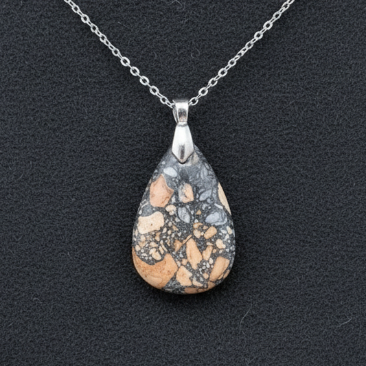 Pendentif en Jaspe Maligano (PE1359)