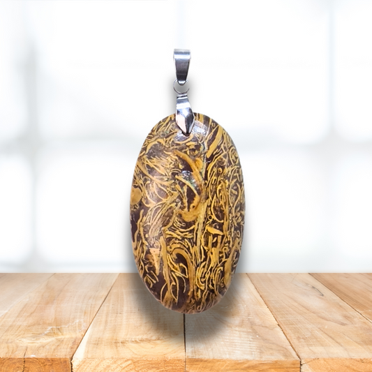 Pendentif en Jaspe Maryam (PE1690) - ENAE Minéraux