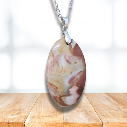 Pendentif en Jaspe Polychrome (PE875) - ENAE Minéraux