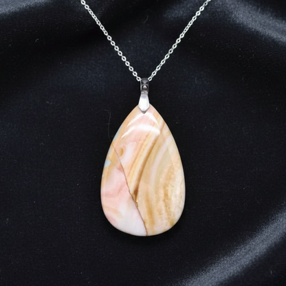 Pendentif en Jaspe polychrome (PE1384)