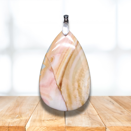 Pendentif en Jaspe polychrome (PE1384) - ENAE Minéraux