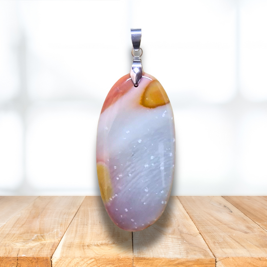 Pendentif en Jaspe Polychrome (PE1321) - ENAE Minéraux
