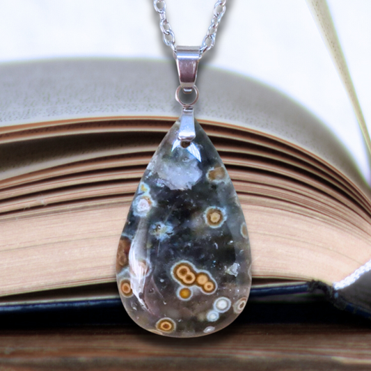 Pendentif en Rhyolite Océan (PE1596-3)