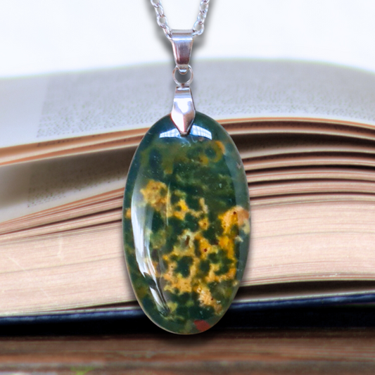 Pendentif en Rhyolite Océan (PE1859)
