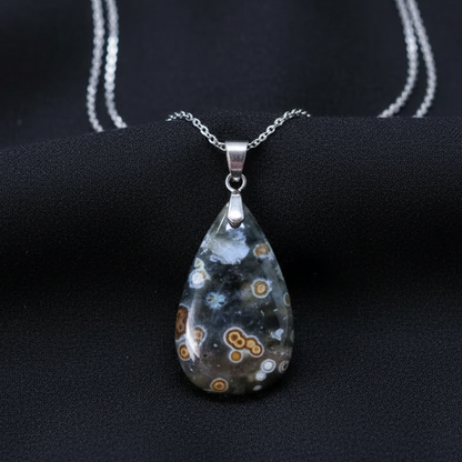 Pendentif en Rhyolite Océan (PE1596-3)