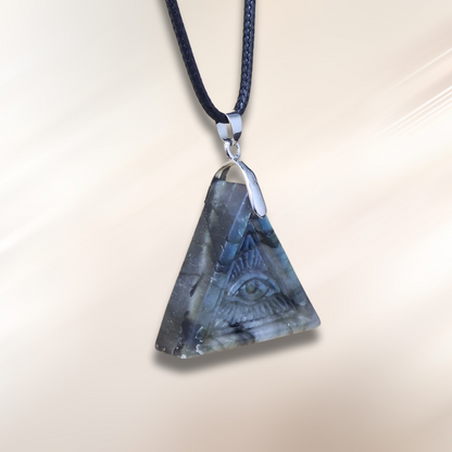 Pendentif Œil de la Providence en Labradorite (PE2029-2)