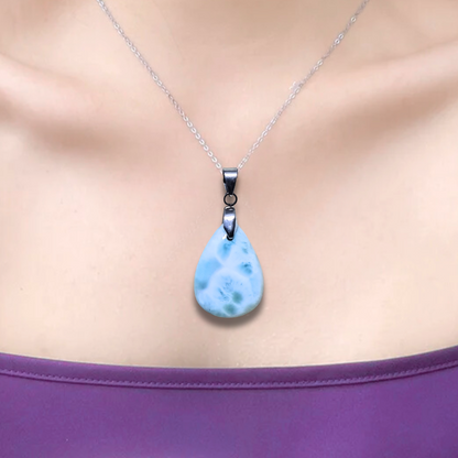 Pendentif en Larimar (PE1842) - ENAE Minéraux