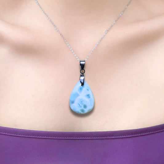 Pendentif en Larimar (PE1842) - ENAE Minéraux