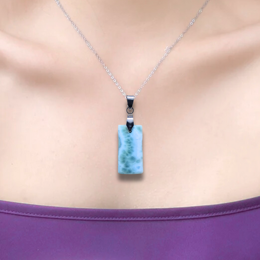 Pendentif en Larimar (PE1843) - ENAE Minéraux