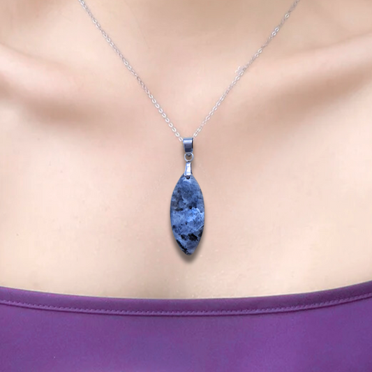 Pendentif en Larvikite (PE2030) - ENAE Minéraux