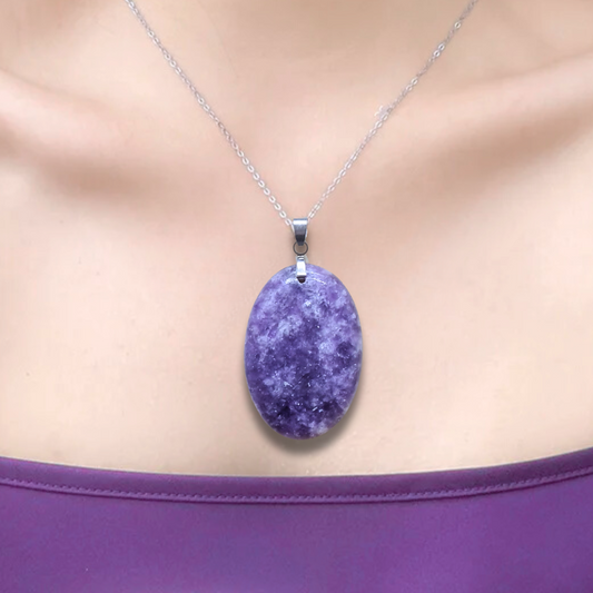 Pendentif en Lépidolite (PE2008) - ENAE Minéraux
