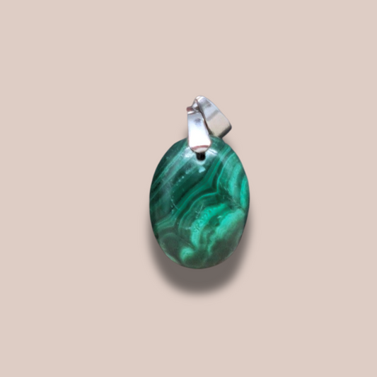 Pendentif en Malachite (PE1638-2)