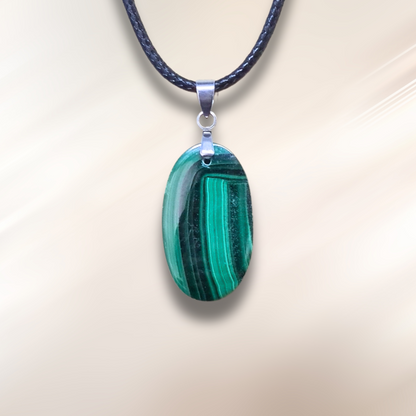 Pendentif en Malachite (PE2000-1)