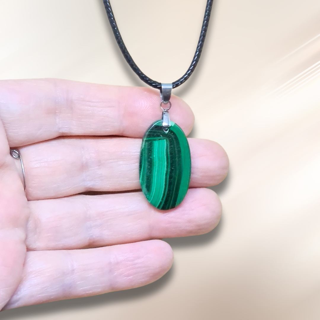 Pendentif en Malachite (PE2000-2)