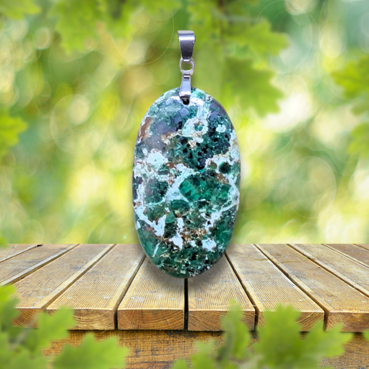 Pendentif en Malachite (PE1388)