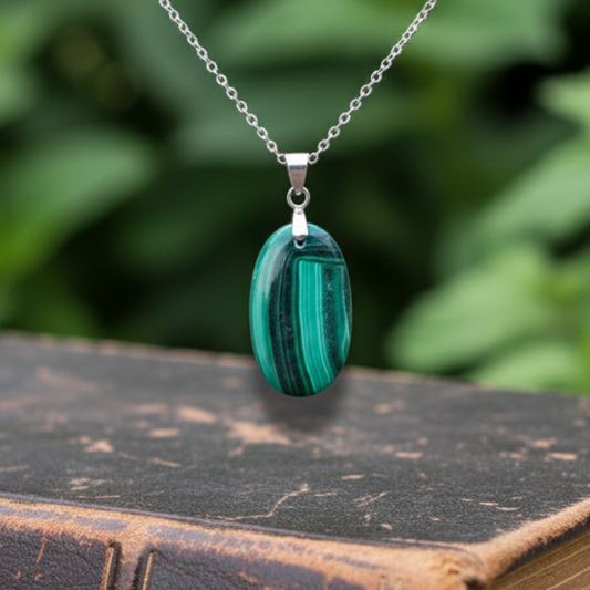 Pendentif en Malachite (PE2000-1)