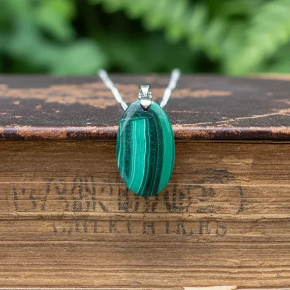 Pendentif en Malachite (PE2000-2)