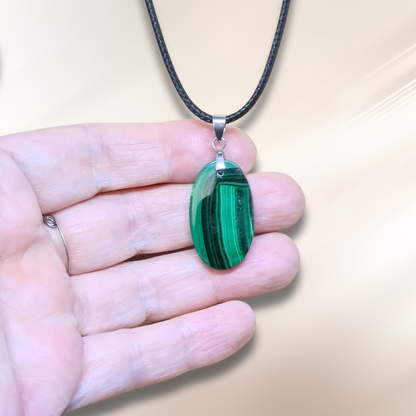 Pendentif en Malachite (PE2000-1)