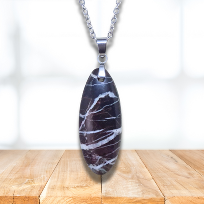 Pendentif en Marbre Picasso (PE975) - ENAE Minéraux