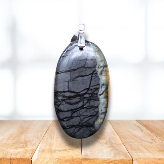 Pendentif en Marbre Picasso (PE1104) - ENAE Minéraux