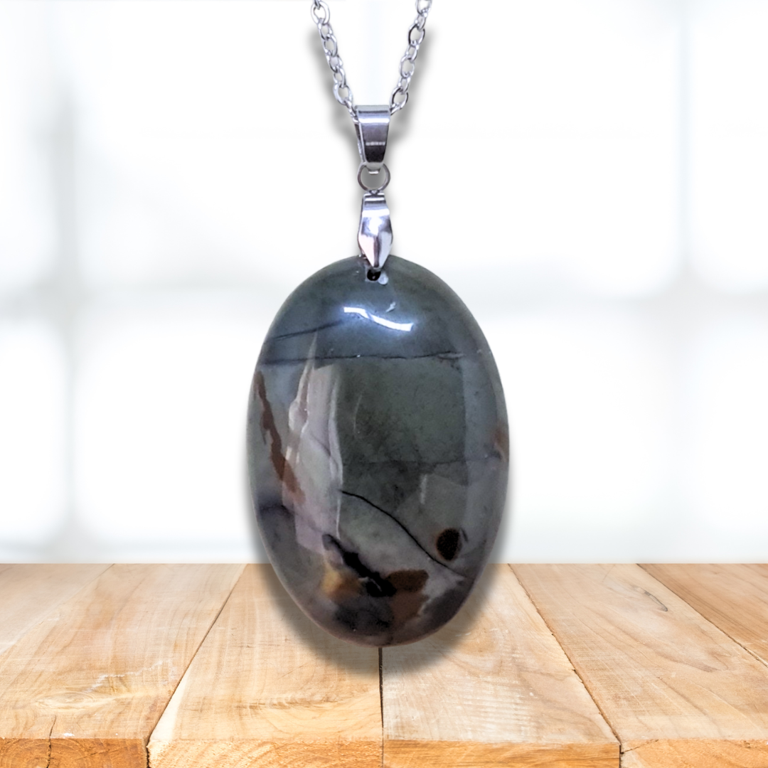 Pendentif en Marbre Picasso (PE974) - ENAE Minéraux