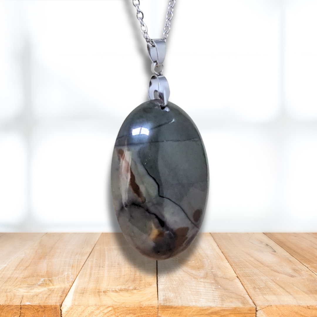 Pendentif en Marbre Picasso (PE974) - ENAE Minéraux
