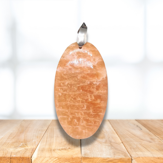 Pendentif en Pierre de Lune orange (PE585) - ENAE Minéraux
