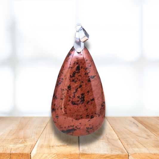 Pendentif en Obsidienne Acajou ou Mahogany (PE1232) - ENAE Minéraux
