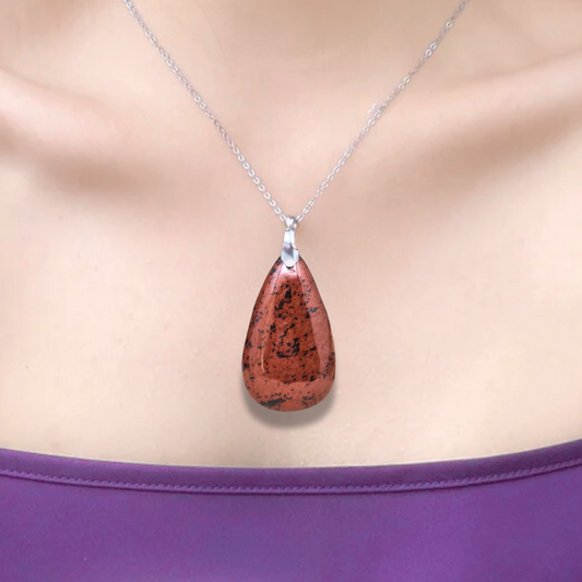 Pendentif en Obsidienne Acajou ou Mahogany (PE1232) - ENAE Minéraux