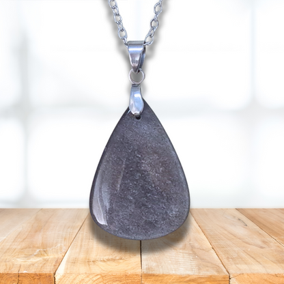 Pendentif en Obsidienne argentée (PE412) - ENAE Minéraux