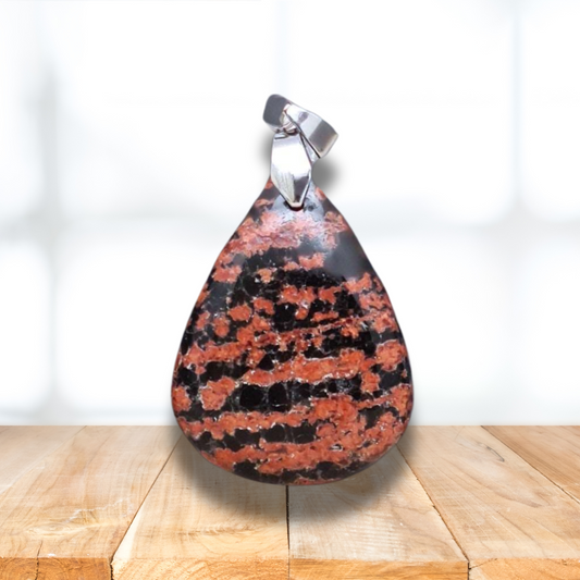 Pendentif en Obsidienne Fleurie (PE1959) - ENAE Minéraux