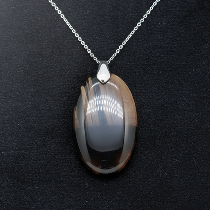 Pendentif en Obsidienne Midnight Lace (PE1521)