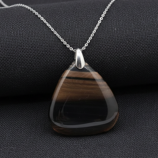 Pendentif en Obsidienne Midnight Lace (PE1522)