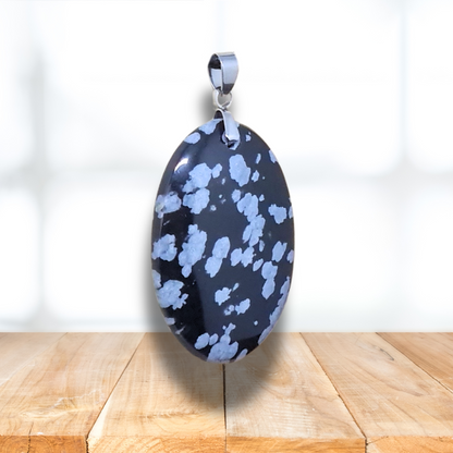 Pendentif en Obsidienne mouchetée (PE2001) - ENAE Minéraux
