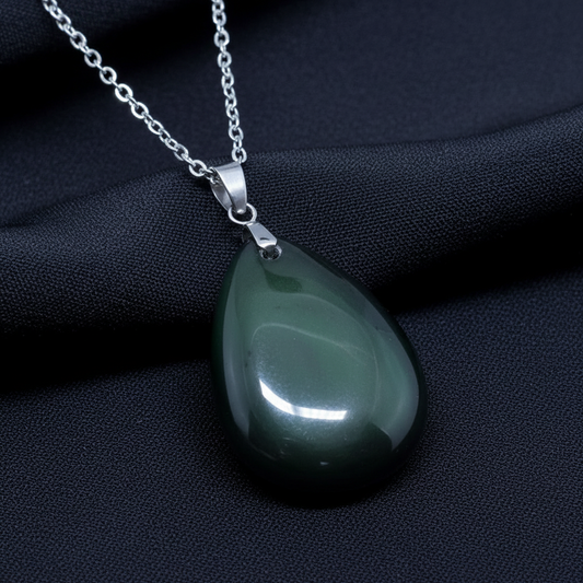 Pendentif en Obsidienne Œil Céleste bi-face (PE1020-7)