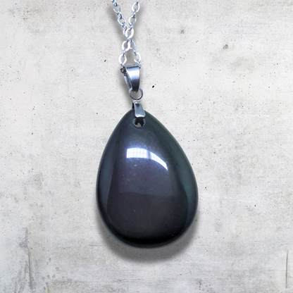 Pendentif en Obsidienne Œil Céleste bi-face (PE1020-7)