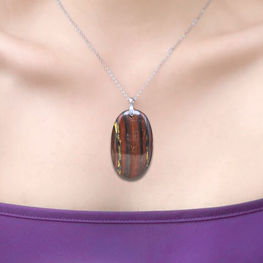 Pendentif en Œil de Fer (PE1097) - ENAE Minéraux