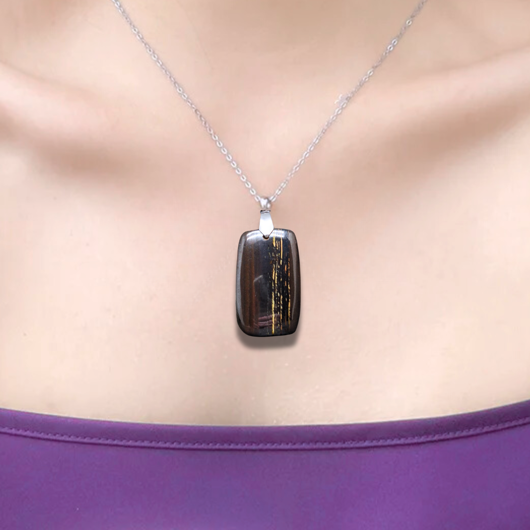 Pendentif en Œil de Fer (PE1095) - ENAE Minéraux