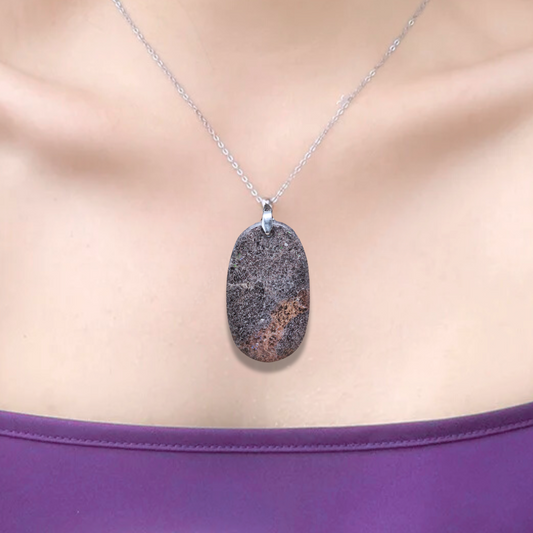 Pendentif en Opale Léopard (PE1918-2) - ENAE Minéraux