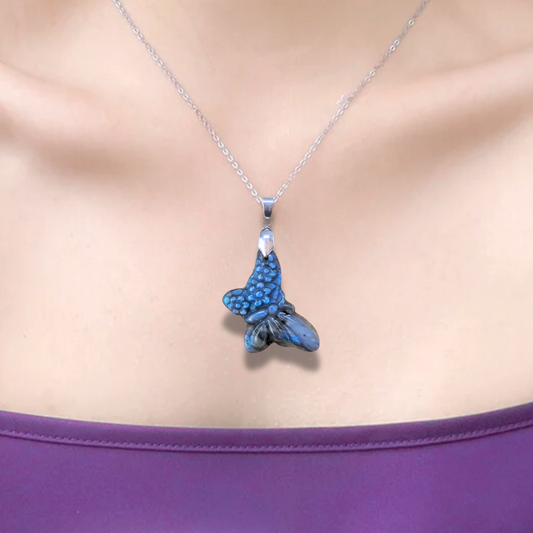 Pendentif papillon en Labradorite (PE1997-2) - ENAE Minéraux
