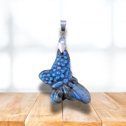 Pendentif papillon en Labradorite (PE1997-2) - ENAE Minéraux