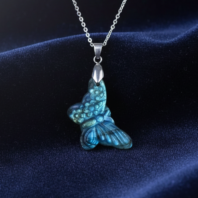 Pendentif papillon en Labradorite (PE1997-1)