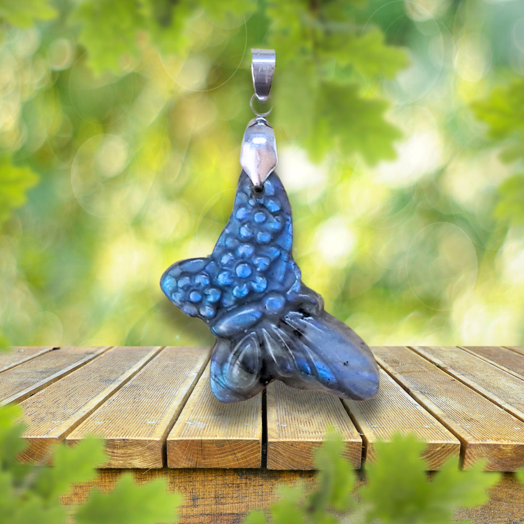 Pendentif papillon en Labradorite (PE1997-2)