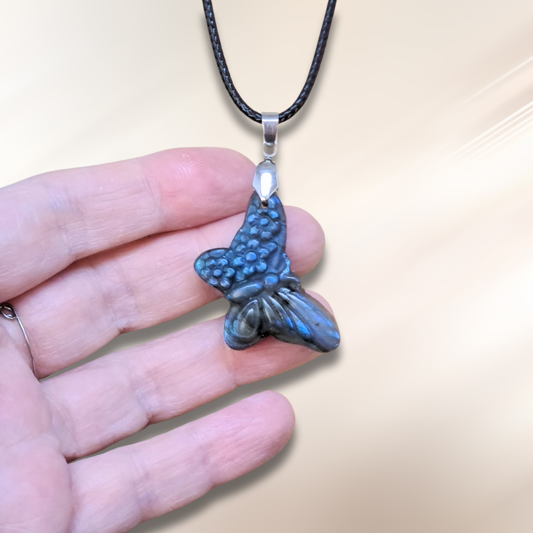 Pendentif papillon en Labradorite (PE1997-2)