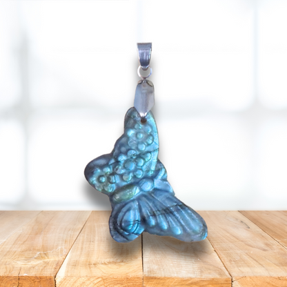 Pendentif papillon en Labradorite (PE1997-1) - ENAE Minéraux