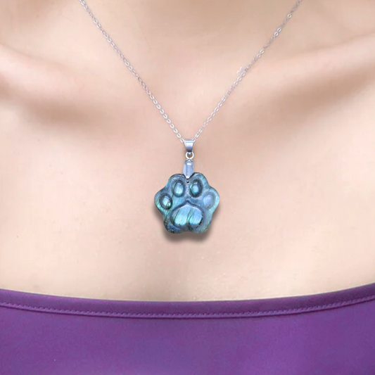 Pendentif patte en Labradorite (PE2022-3) - ENAE Minéraux
