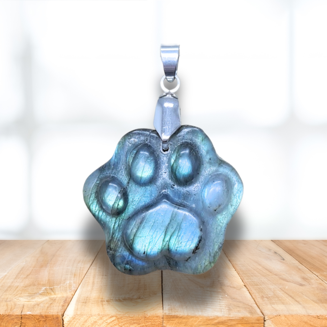 Pendentif patte en Labradorite (PE2022-3) - ENAE Minéraux