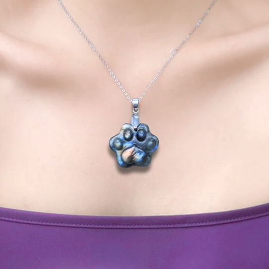 Pendentif patte en Labradorite (PE2022-1) - ENAE Minéraux